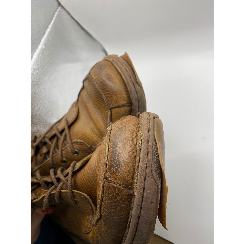 J.M. Weston Leather Ankle Boots Lace Up Casual Brown Size 11N - Picture 7 of 8